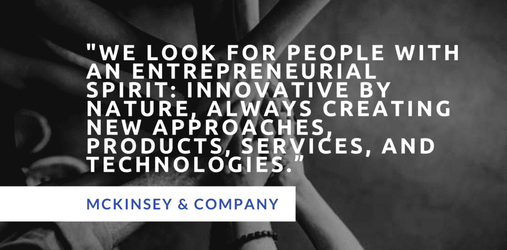 McKinsey PEI entrepreneurial drive