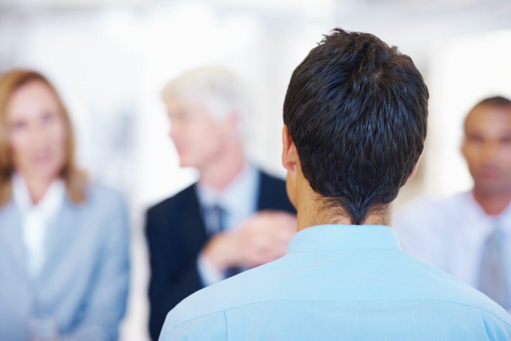 The BCG Recruiting Team Holding Interview