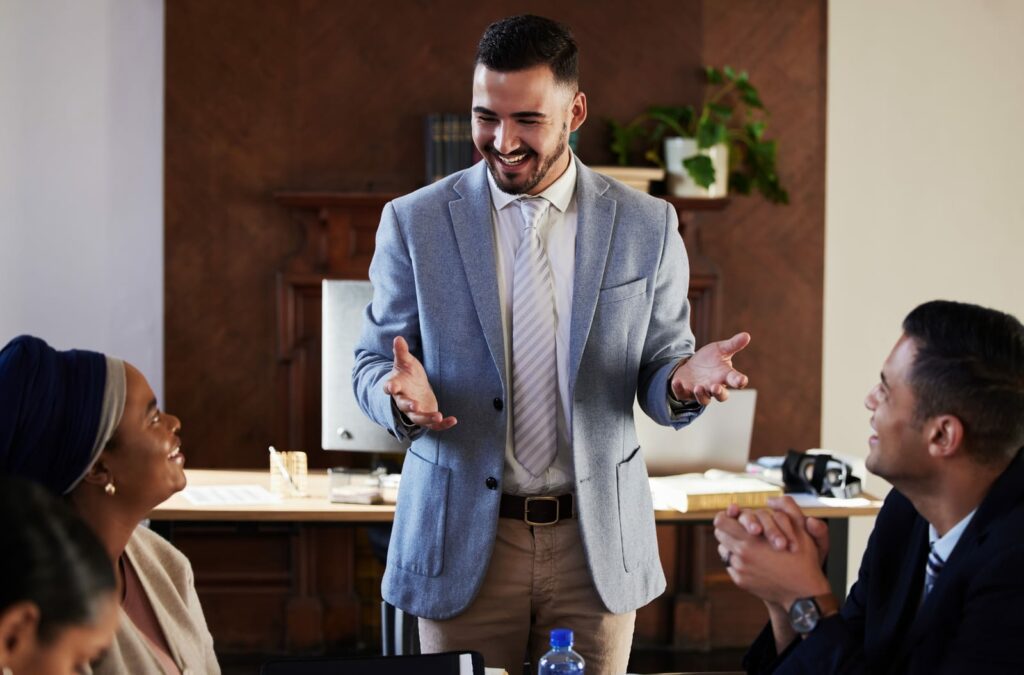 Explaining what sets BCG apart in meeting