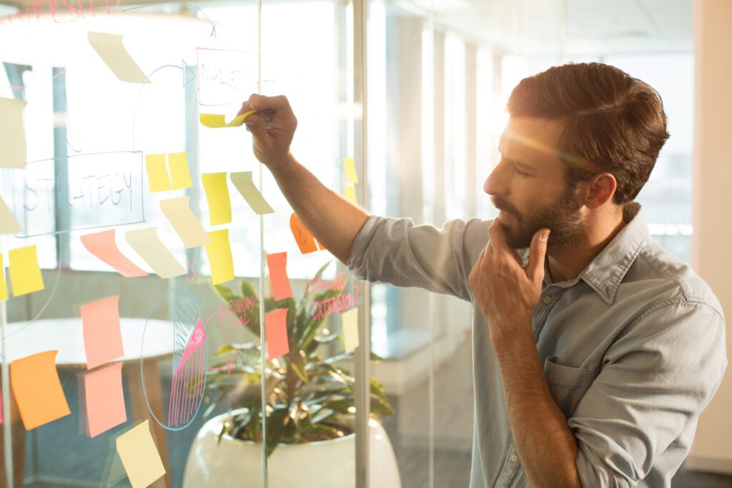 Man Using Key Frameworks to Solve a Revenue Growth Case Interview