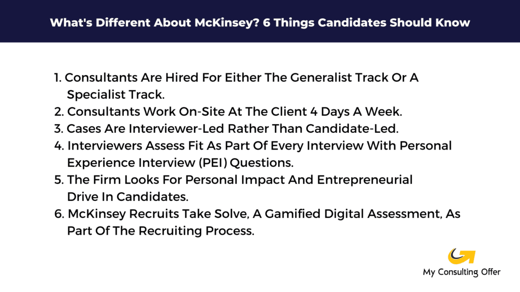 What's Different About McKinsey